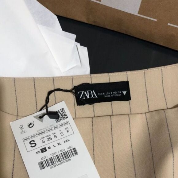 ZARA Box Pleat Skorts NWT - Picture 6 of 12
